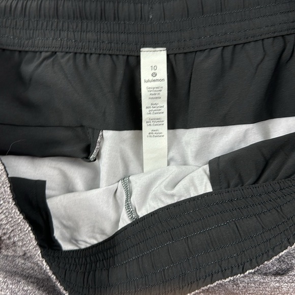 Lululemon Spring Break Away Short *4-way Stretch 3" Heather Lux Multi Black - Picture 3 of 5